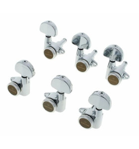 Gotoh SG301-20 MG-T Sada Uzamykateľných Ladiacich Mechanik pre Gitaru 3R+3L Chrom